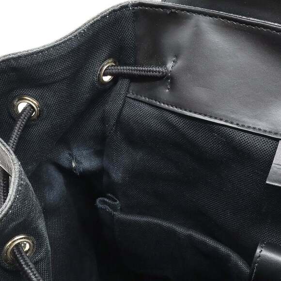 GUCCI Soft GG Supreme Sherry Line Backpack Tiger PVC Leather Black Grey 495563 - Picture 6 of 10